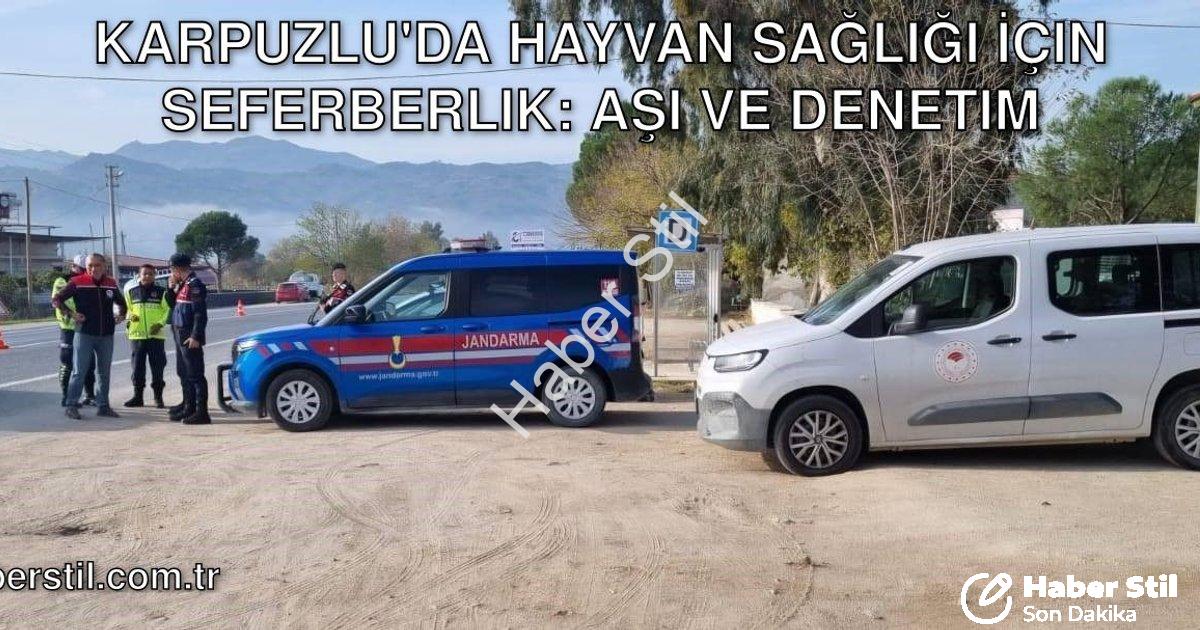 "Karpuzlu'da Hayvan Sağlığı İçin Seferberlik: Aşı ve Denetim" başlıklı haber için fotorealistik, pro