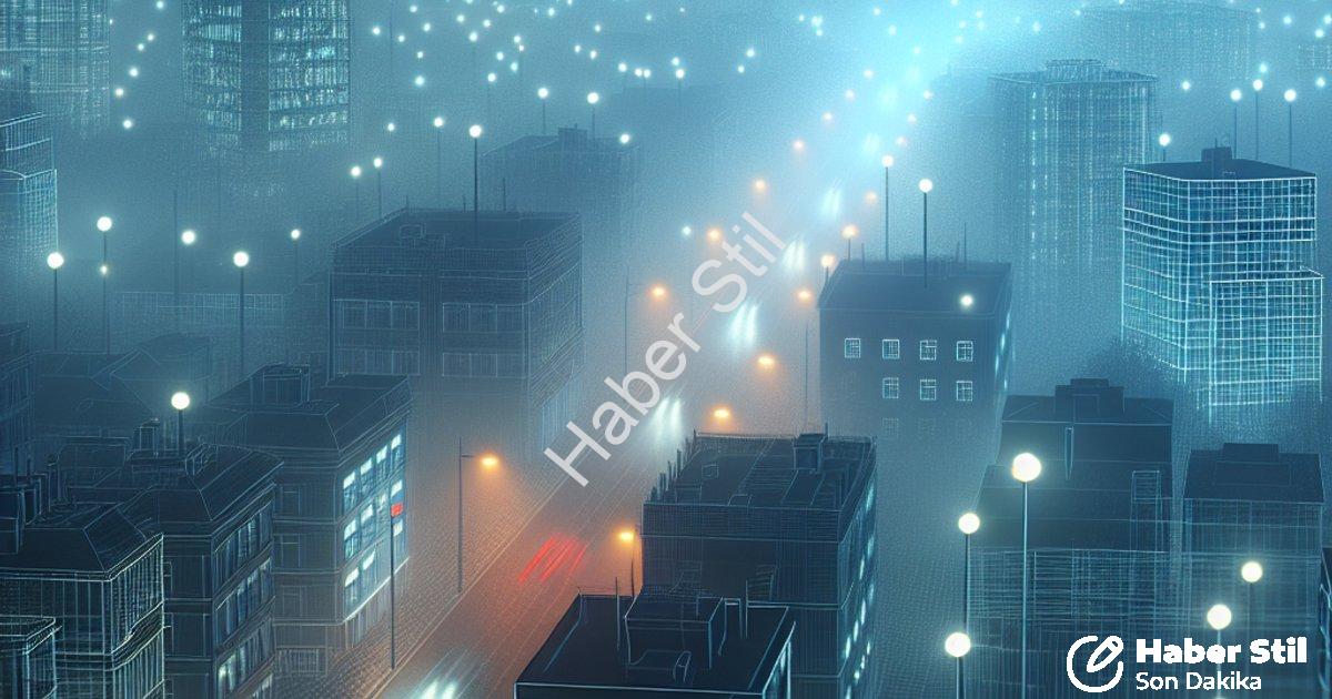"Denizli'de Yoğun Sis Alarmı: Görüş Mesafesi 10 Metreye Düştü" başlıklı haber için fotorealistik, pr