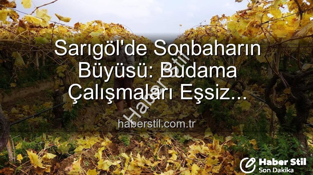 Sarıgöl budama - Sarıgöl'de Sonbaharın Büyüsü: Budama Çalışmaları Eşsiz Manzaralarla Sürüyor