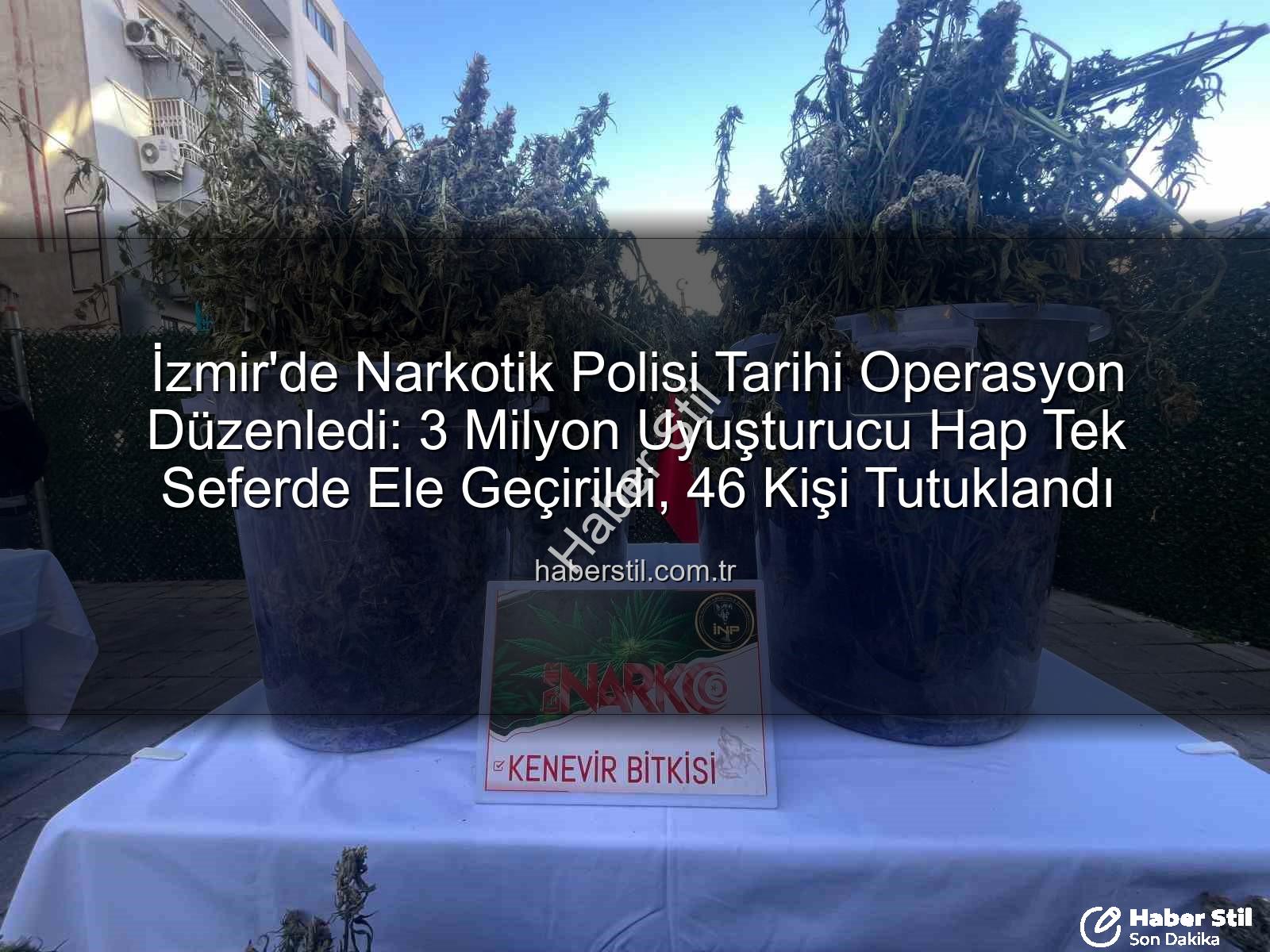 uyuşturucu hap - İzmir'de Narkotik Polisi Tarihi Operasyon Düzenledi: 3 Milyon Uyuşturucu Hap Tek Seferde Ele Geçirildi, 46 Kişi Tutuklandı