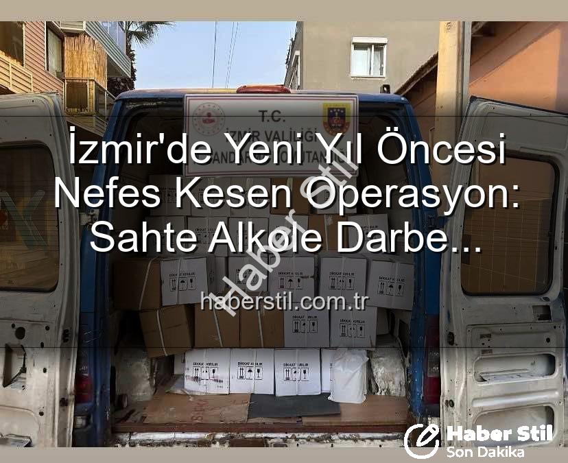 kaçak alkol - İzmir'de Yeni Yıl Öncesi Nefes Kesen Operasyon: Sahte Alkole Darbe Vuruldu!