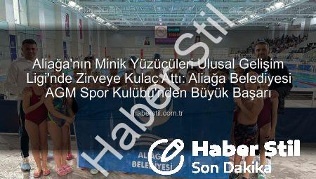 Aliağa’nın Minik Yüzücüleri Ulusal Gelişim Ligi’nde Zirveye Kulaç Attı: Aliağa Belediyesi AGM Spor Kulübü’nden Büyük Başarı