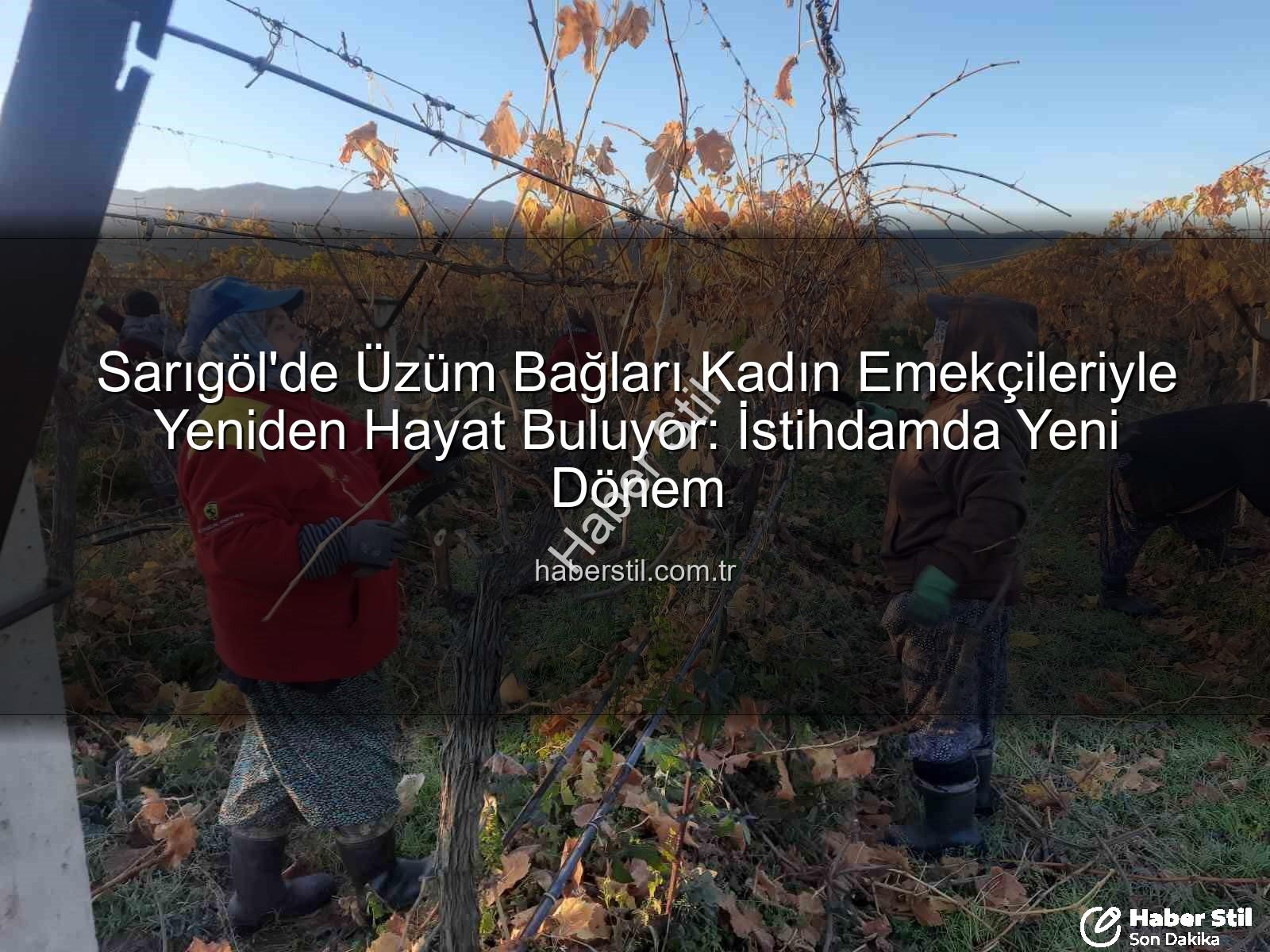 kadın istihdamı - Sarıgöl'de Üzüm Bağları Kadın Emekçileriyle Yeniden Hayat Buluyor: İstihdamda Yeni Dönem