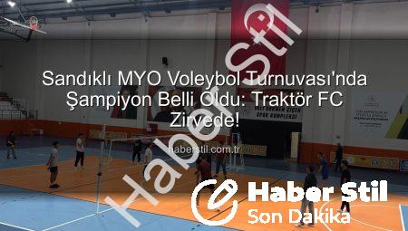 Sandıklı MYO Voleybol Turnuvası’nda Şampiyon Belli Oldu: Traktör FC Zirvede!